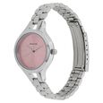 Sonata Steel Daisies Pink Dial Women Watch With Stainless Steel Strap - image number 1