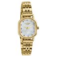 Poze By Sonata Quartz Analog White Mother of Pearl Dial Golden Stainless Steel Strap Watch For Women - image number 2