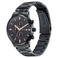 Sonata Wedding Edit Quartz Multifunction Black Dial Stainless Steel Strap Watch For Men - image number 3