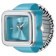 Ring Watch By Sonata Quartz Analog Blue Dial Silver Metal Strap Watch For Women - image number 2
