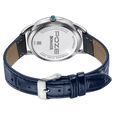 Northern Lights Inspired Poze By Sonata Quartz Analog Blue Dial Blue Leather Strap Watch - image number 6