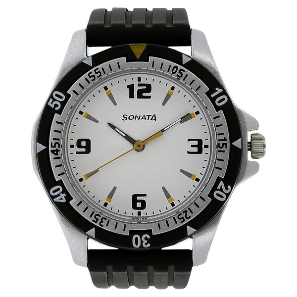 SF Quartz Analog White Dial Watch for Men - image number 0