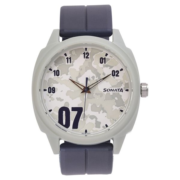 Camo Multicoloured Dial Plastic Strap Watch for Men - image number 1