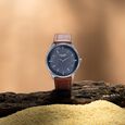 Sonata Poze Quartz Analog White Dial Leather Strap Watch For Men