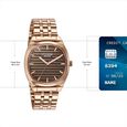 Poze By Sonata Quartz Analog Grey Dial Rose Gold Metal Strap Watch For Men - image number 3