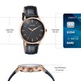 Sonata Jashn Quartz Analog Black Dial Black Leather Strap Watch For Men - image number 3