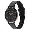 Sonata Essentials Black Dial Polyurethane Strap Watch for Women - image number 1