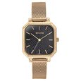 Sonata Modern Edit Quartz Analog Black Dial Rose Gold Stainless Steel Strap Watch For Women - image number 0