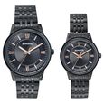 Sonata Wedding Edit Quartz Analog Black Dial Stainless Steel Strap Watch For Pair - image number 0