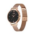 Poze by Sonata Quartz Analog Black Dial Stainless Steel Strap Watch for Women - image number 2