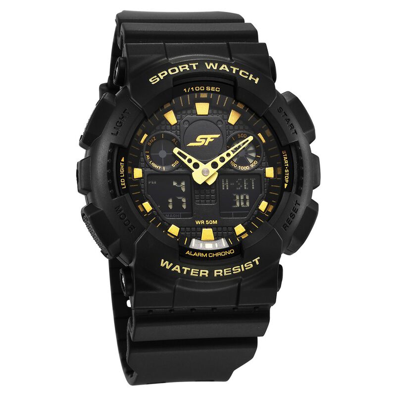 Buy Online SF Vigour Quartz Digital Analog Digital Black Dial With