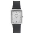 Sonata Quartz Analog with Day and Date White Dial Leather Strap Watch for Men