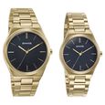 Sonata Wedding Edit Quartz Analog Black Dial Stainless Steel Strap Watch For Pair - image number 2