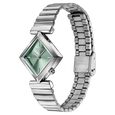 Poze By Sonata Quartz Analog Green Dial Silver Metal Strap Watch For Women - image number 4