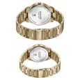Sonata Wedding Edit Quartz Analog Black Dial Stainless Steel Strap Watch For Pair - image number 5