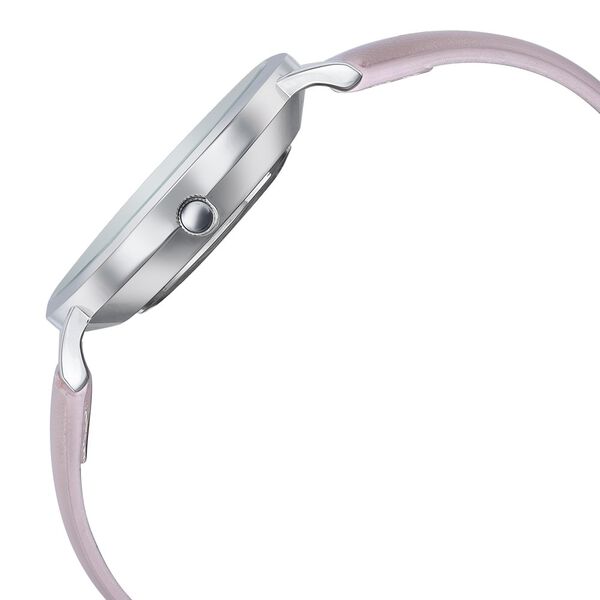 Sonata Poze Quartz Analog Pink Mother Of Pearl Dial Pink Color Leather Strap Watch For Women - image number 4