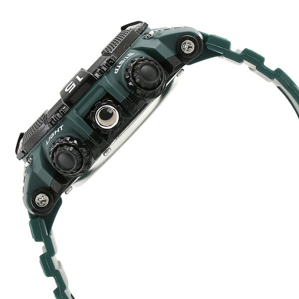 SF Xtreme Gears Quartz Digital Analog Digital Black Dial Green Plastic Strap Watch For Men - image number 2