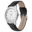 Sonata Quartz Analog Silver Dial Leather Strap Watch for Men - image number 1