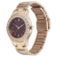 Sonata Blush It Up Maroon Dial Women Watch With Stainless Steel Strap - image number 1