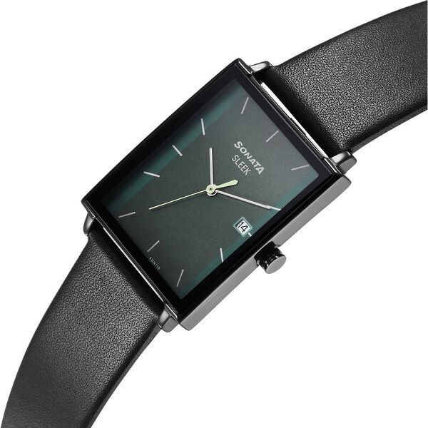 Sonata Sleek Green Dial Analog with Date Watch for Men - image number 2