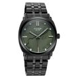 Poze By Sonata Quartz Analog Green Dial Black Metal Strap Watch For Men - image number 1