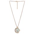 Sonata Poze Quartz Analog White Dial Rose Gold Metal Strap Watch For Women - image number 1