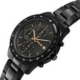 Sonata Chronos Quartz Analog with Date Black Dial Black Colour Stainless Steel Strap Watch For Men - image number 2