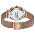Poze By Sonata Quartz Analog Wine Red Dial Rose Gold Metal Strap Watch For Women - image number 6
