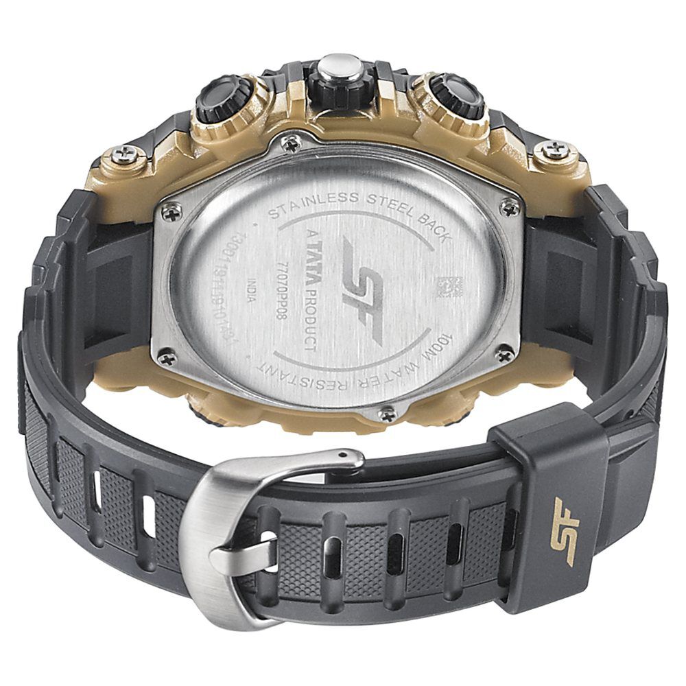 marine777様 オーダーページ Buy Online SF Quartz Analog Digital Golden Dial PU Strap Watch for