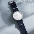 Sonata Poze Quartz Analog Black Dial Nylon Strap Watch for Men