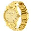 Sonata Quartz Champagne Dial Golden Stainless Steel Strap Watch For Men - image number 1