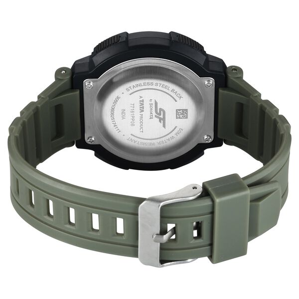 SF Digitals Digital Dial Green Strap Watch For Men - image number 3