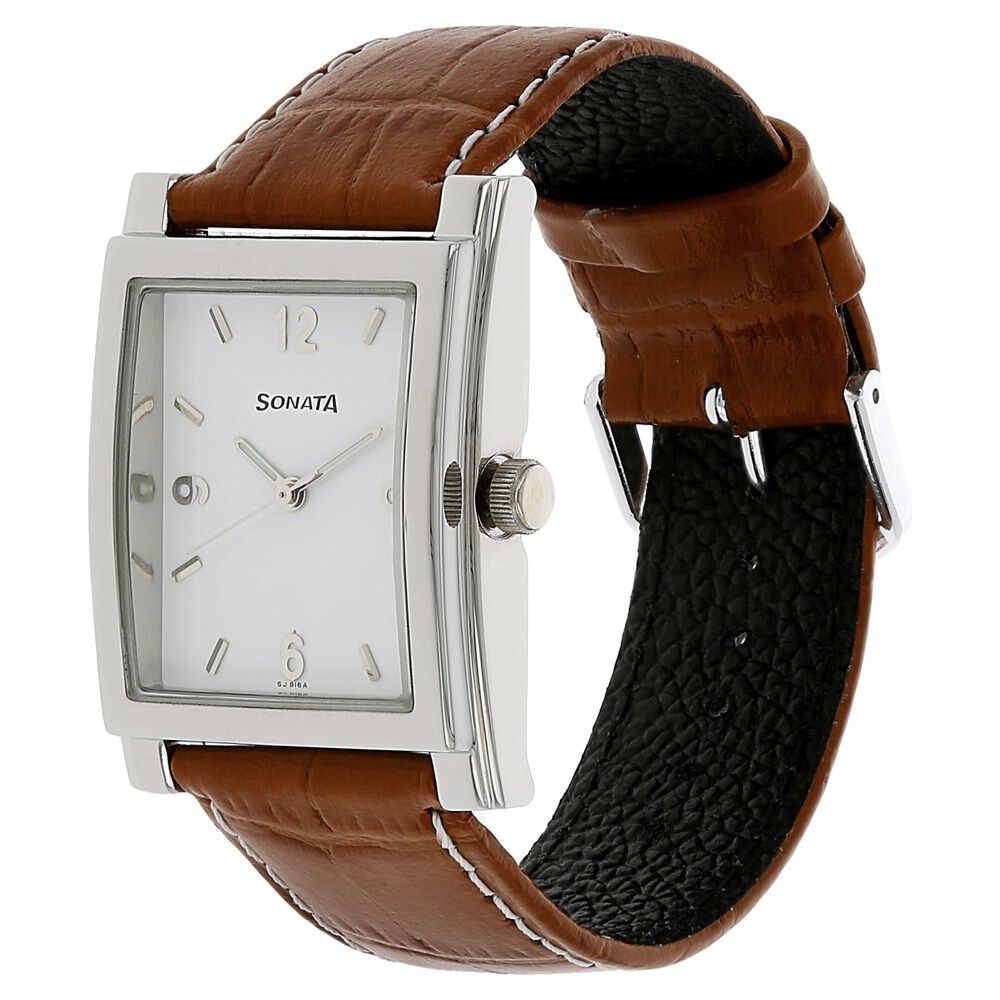 Sonata rectangular watch hotsell