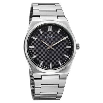 Sonata Festive Quartz Analog Multicoloured Dial Metal Strap Watch For Men