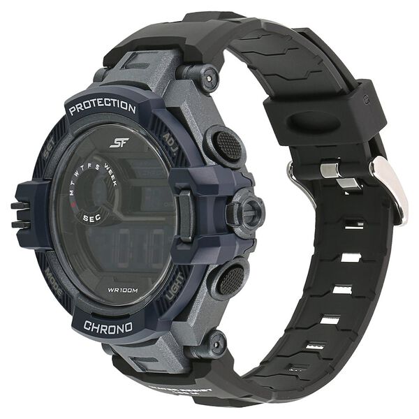 SF Super Fibre Digital Dial Plastic Strap Watch for Men - image number 1