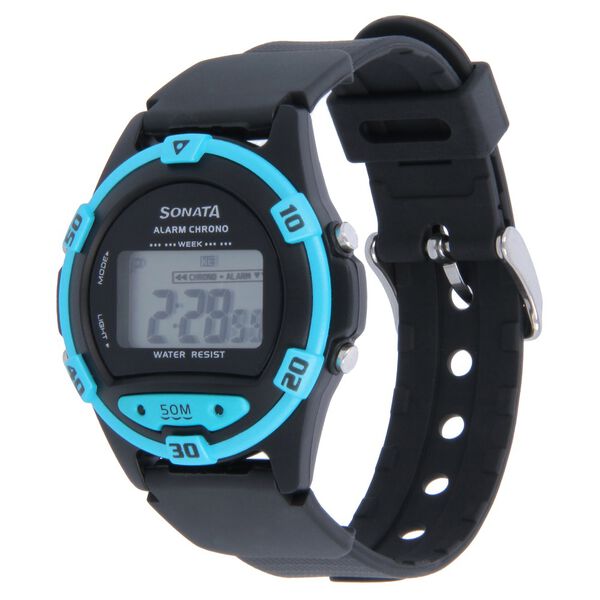 SF Digital Dial Black Plastic Strap Watch for Men - image number 1