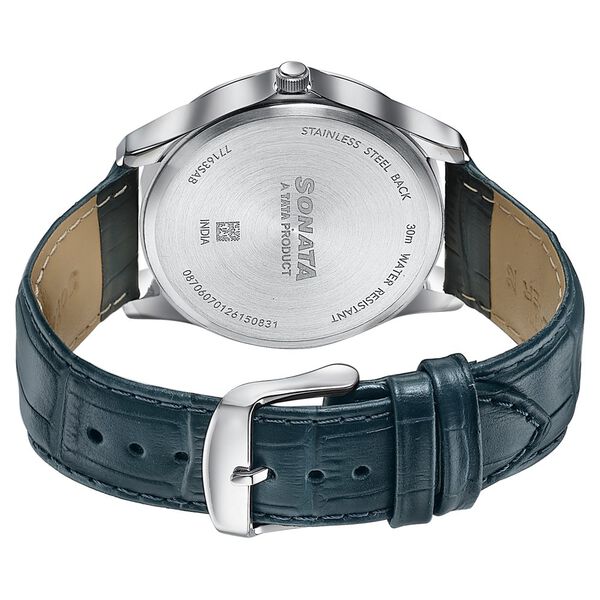 Sonata Men's Work Wear Dark teal dial Watch - Premium Multifunction design for everyday style - image number 5