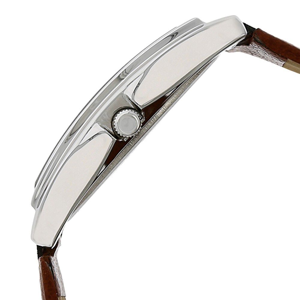 Buy Online Sonata Quartz Analog Brown Dial Leather Strap Watch for