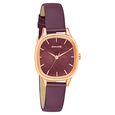 Sonata Linnea Maroon Dial Women Watch With Leather Strap - image number 0