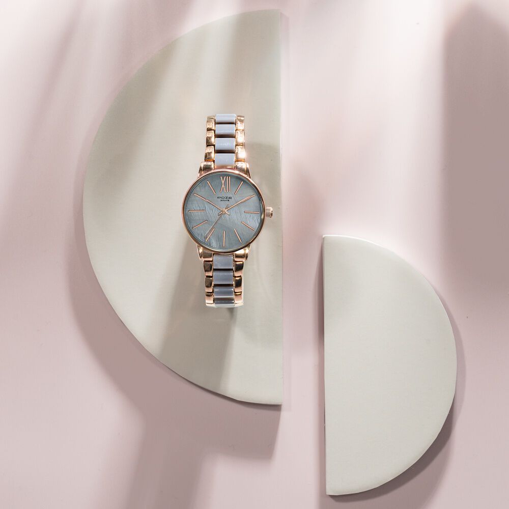 Sonata Poze Quartz Analog Green Dial Metal Strap Watch For Women