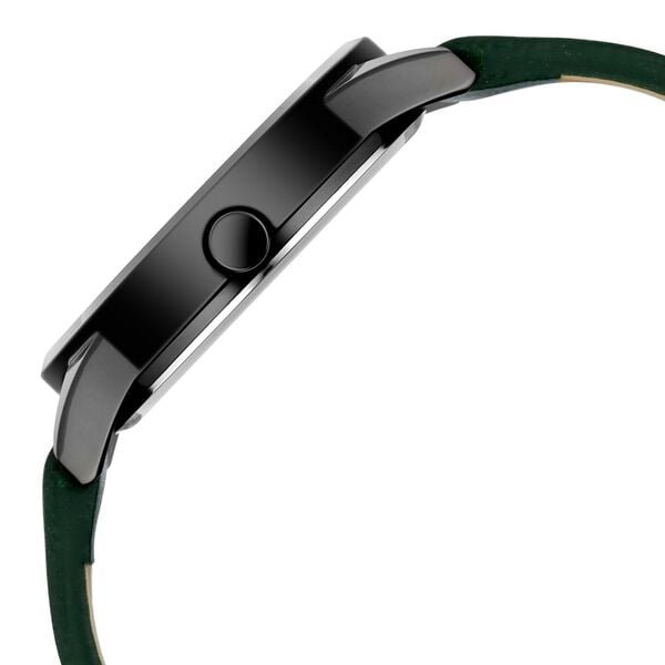 Poze By Sonata Quartz Analog Green Dial Green Leather Strap Watch For Men - image number 5