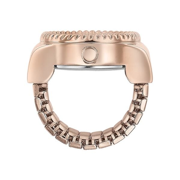 Sonata Poze Quartz Analog Rose Gold Dial Rose Gold Color Stainless Steel Strap Ring Watch For Women - image number 5
