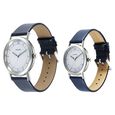 Sonata Pairs Quartz Analog White Dial Black Leater Strap Watch for Couple - image number 2