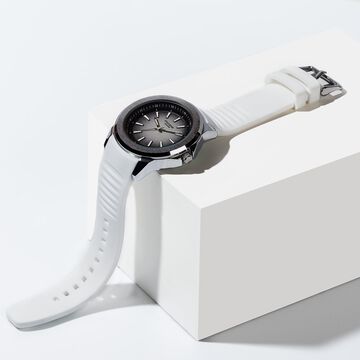 Sonata Poze Quartz Analog White Dial Plastic Strap Watch For Men