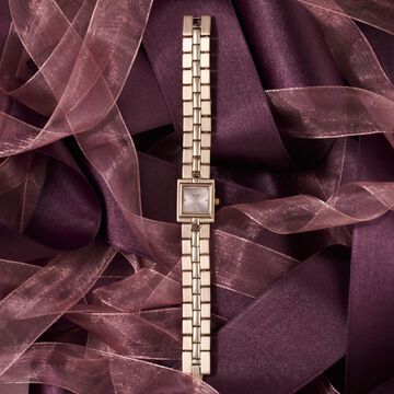 Poze By Sonata Quartz Analog Pink Dial Rose Gold Metal Strap Watch For Women