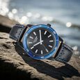 Poze By Sonata Quartz Analog Black Dial Two Toned Leather Strap Watch For Men