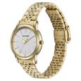 Sonata Glam Gold Quartz Analog White Dial Stainless Steel Strap Watch For Women - image number 2