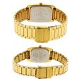 Sonata Quartz Analog Champagne Dial Stainless Steel Strap Watch for Couple - image number 3