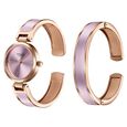 Sonata Poze Quartz Analog Purple Dial Two Toned Kada Strap Watch For Women - image number 4