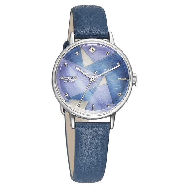 Poze by Sonata Quartz Analog Blue Dial PU Leather Strap Watch for Women - image number 1